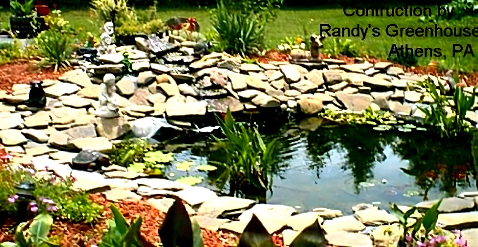 Round stone pond project
