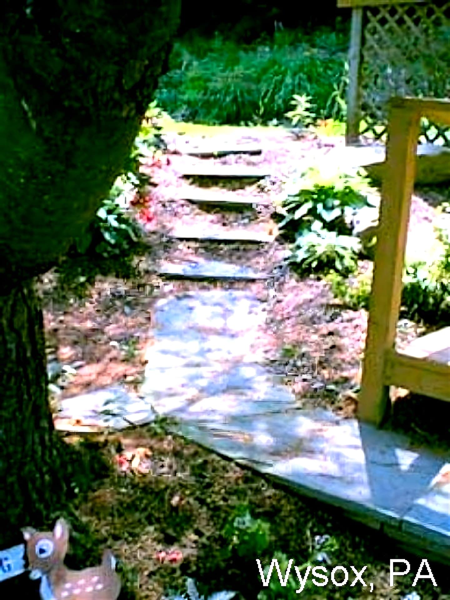 Natural stone steps in Wysox, PA
