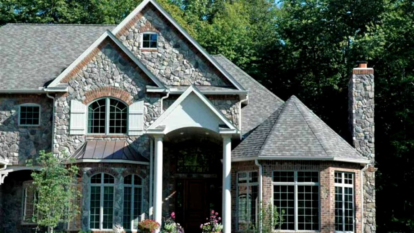 Natural stone landscaping project