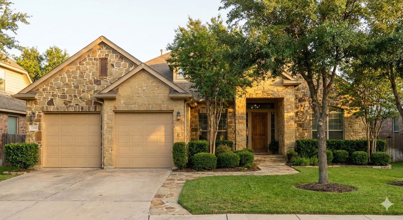 Natural stone landscaping project