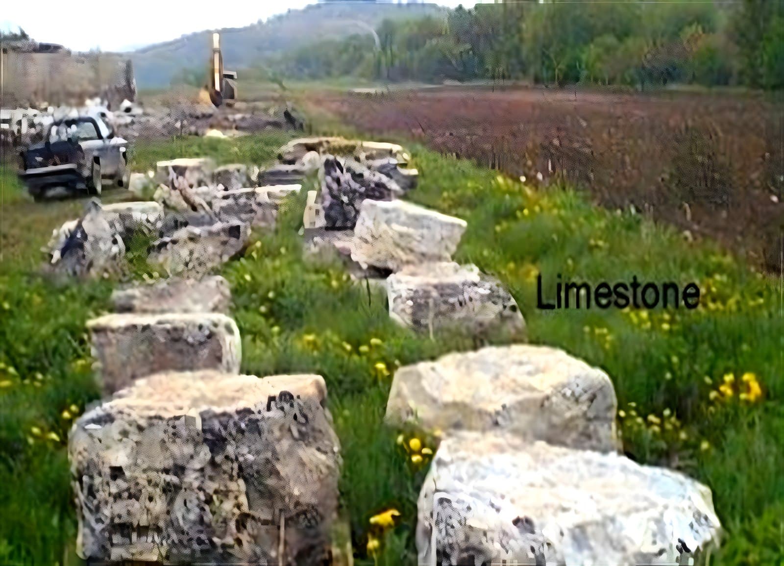 Natural cleft thick wall stone