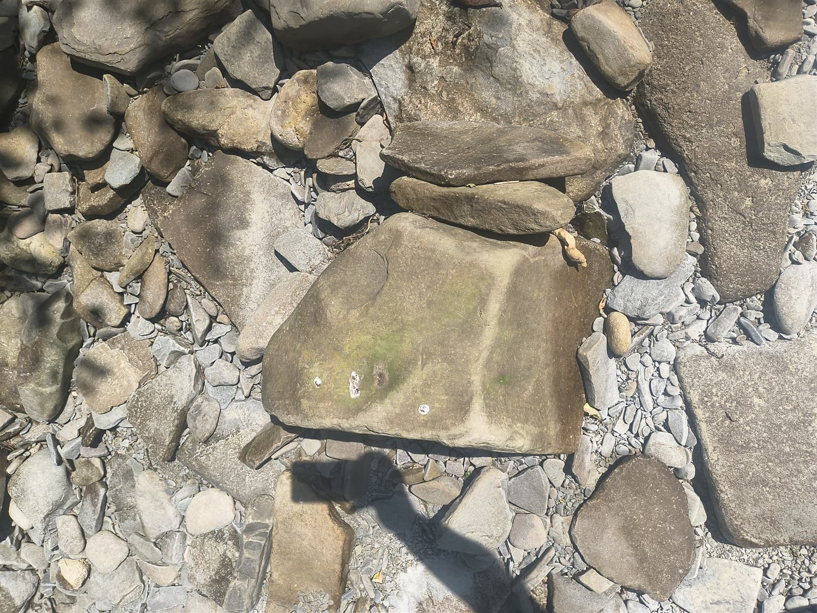 Field stone slab at the Bradford County source